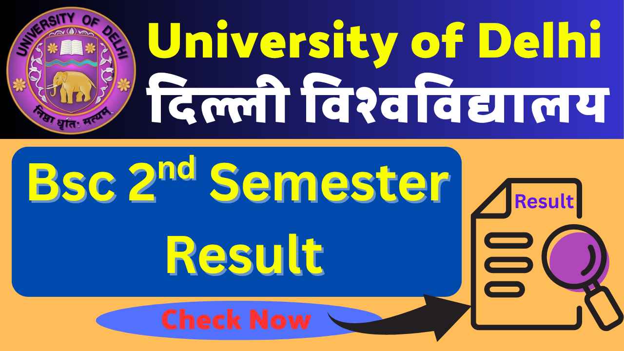 Du Bsc 2nd Semester Result