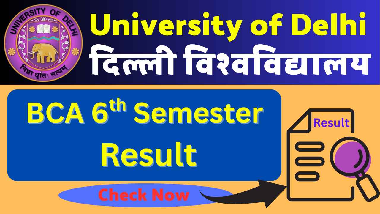 DU BCA 6th Semester Result